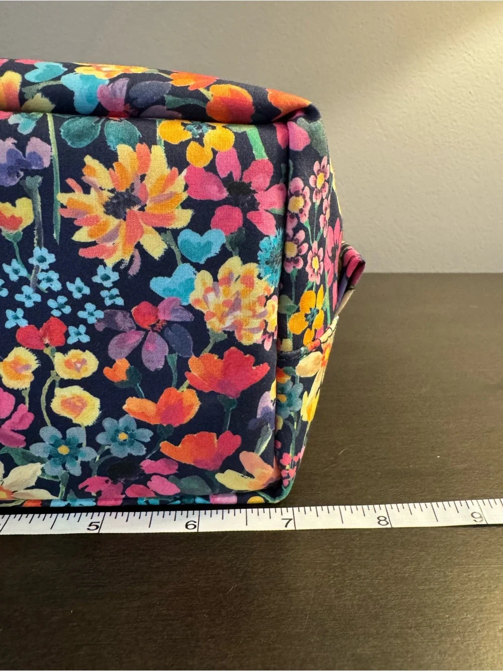 Liberty London Dreams of Summer Nylon Makeup Toiletry Zip Bag 7” x 3.5” x 4” NEW
